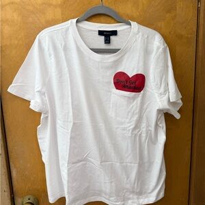 Forever 21 White Short Sleeve Tee
